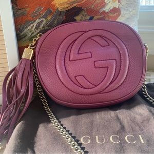 Authentic GUCCI soho chain bag mini in peonia